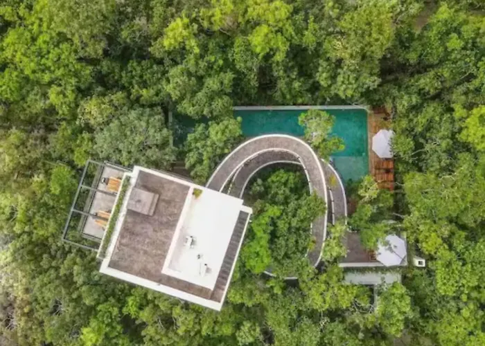 Spectacular Jungle Villa In Tulum Th 33 Terrace Gym Private Pool